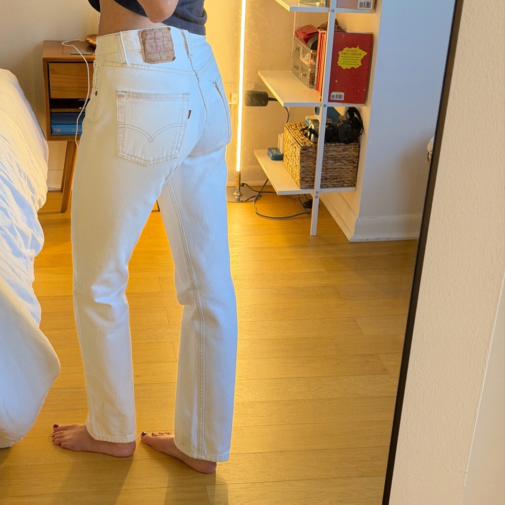 Levi's Vintage 501 White Jeans
